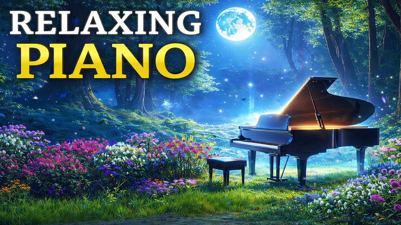 Relaxing Piano Under the Moonlight 🌙 Peaceful Forest Music for Sleep & Stress Relief