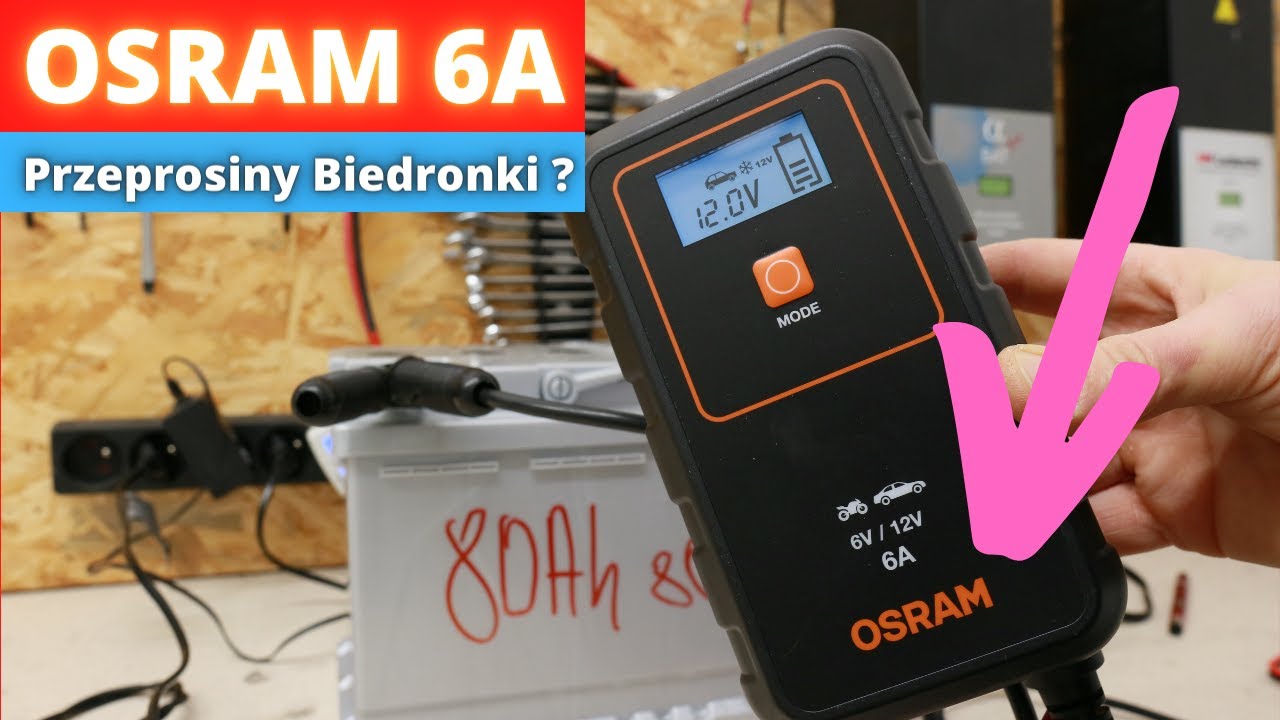 Prostownik OSRAM 6A. Test Ładowarki. S4E56