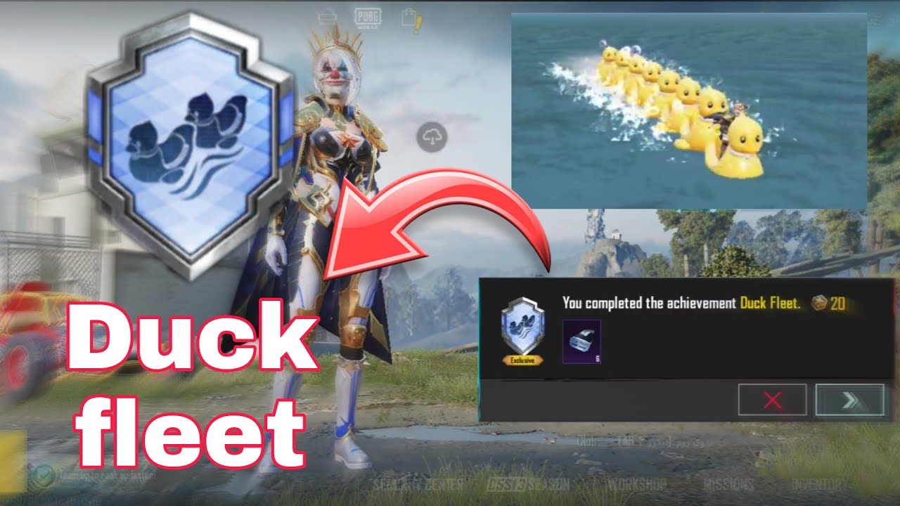 how to complete the duck fleet achievement in pubg | duck fleet achievement