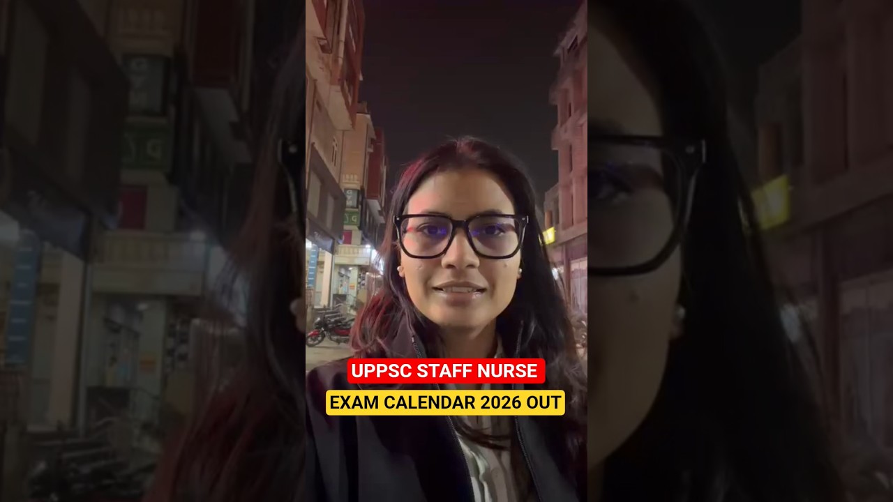 UPPSC Staff Nurse Exam Calendar Out⚡| UPPSC Nursing Officer Exam Date #shorts
