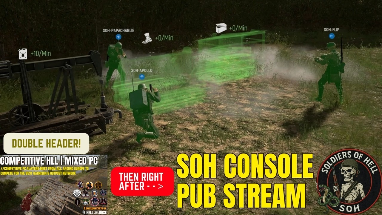 Hell Let Loose Mixed Competitive PC Event | THEN Public Server Stream | SOH | Console