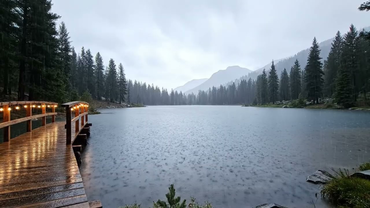 Peaceful Piano Music With Rain Sound For Studying And Concentration || Breezify
