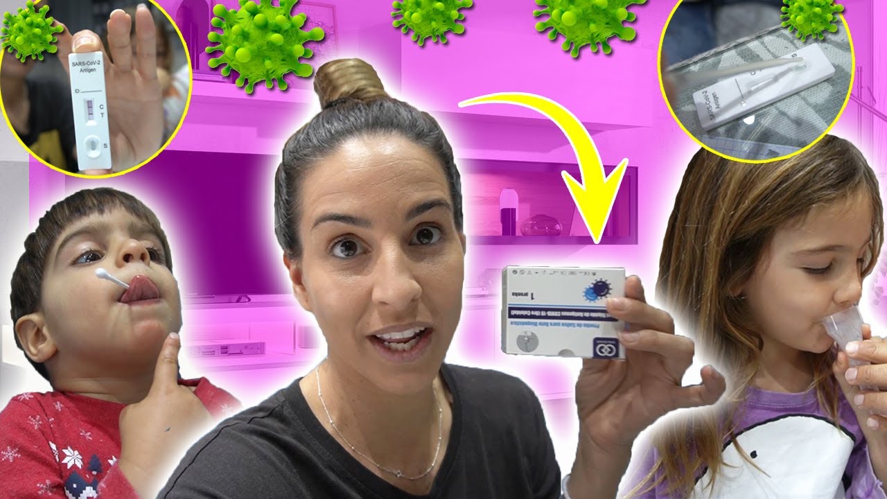 NOS HACEMOS LA PRUEBA DEL COVID EN CASA - POSITIVOS DE NUEVO? - ESTAMOS ENFERMOS | Familia Amiguindy