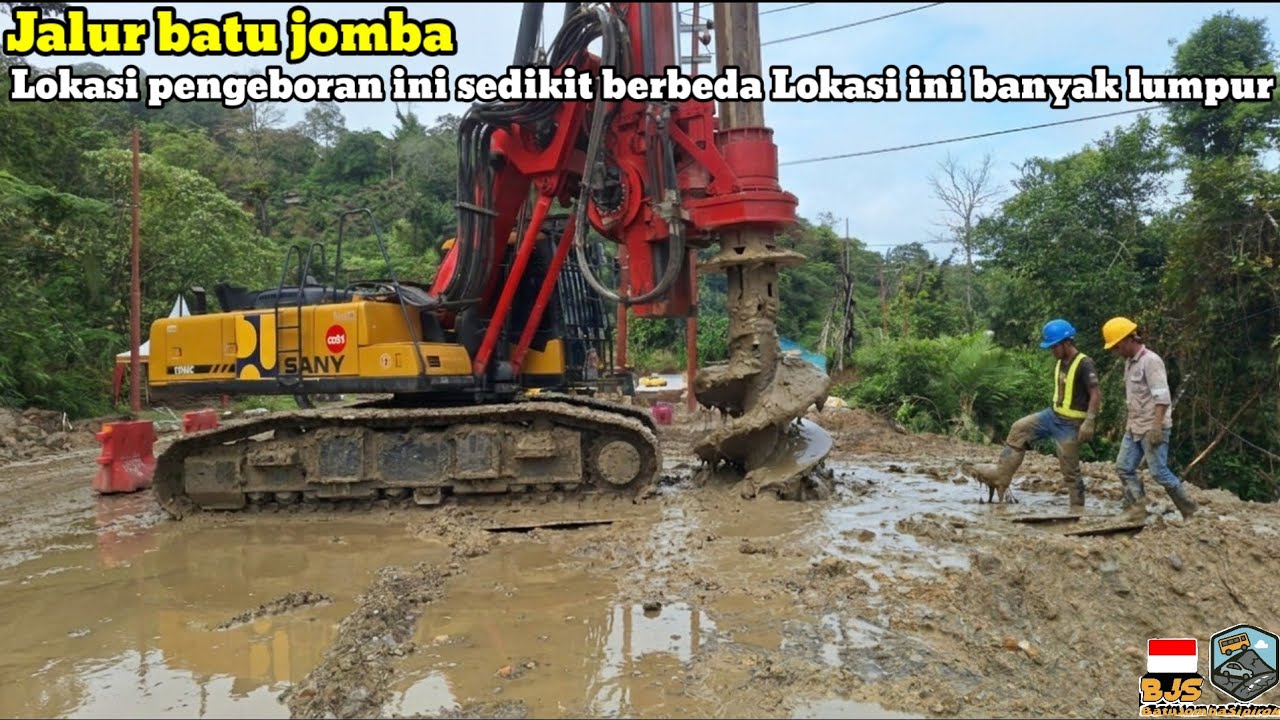Jalur batu jomba‼️Lokasi pengeboran ini sedikit berbeda Lokasi ini banyak lumpur nya