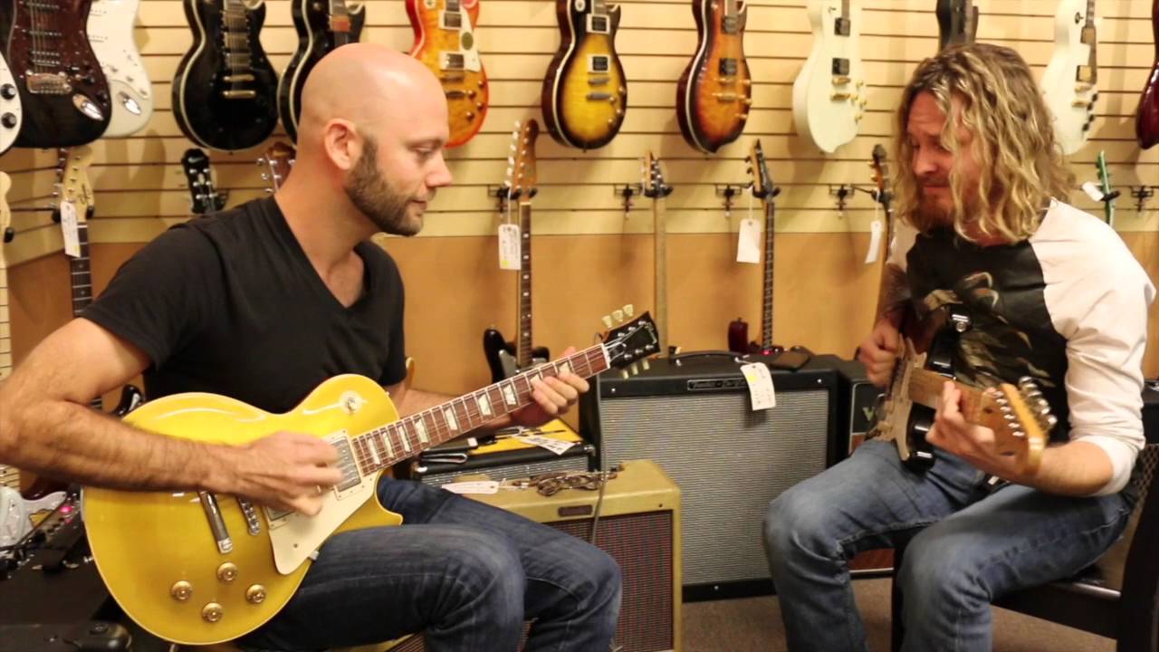 Justin Derrico & Dory Lobel - 1957 Fender Strat and Gibson Les Paul at Norman's Rare Guitars