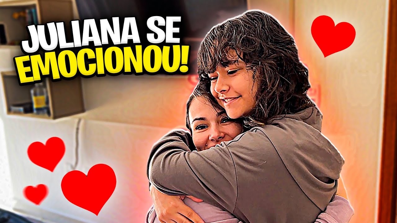 CAROL FEZ UMA SURPRESA PARA A JU E ELA FICOU EMOCIONADA