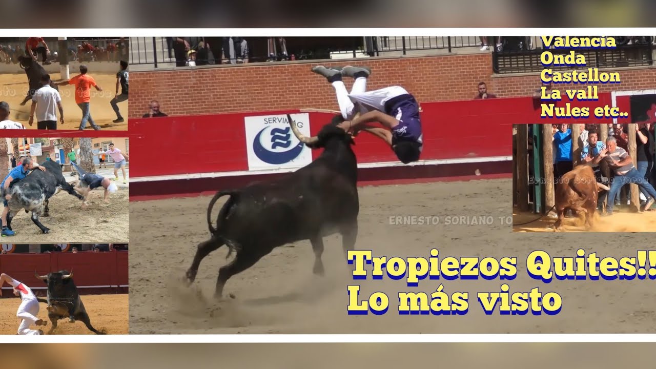 Cogidas , Tropiezos , Quites - plazas como Valencia , Castellón , enfundadas de Nules ,2023 , 2024