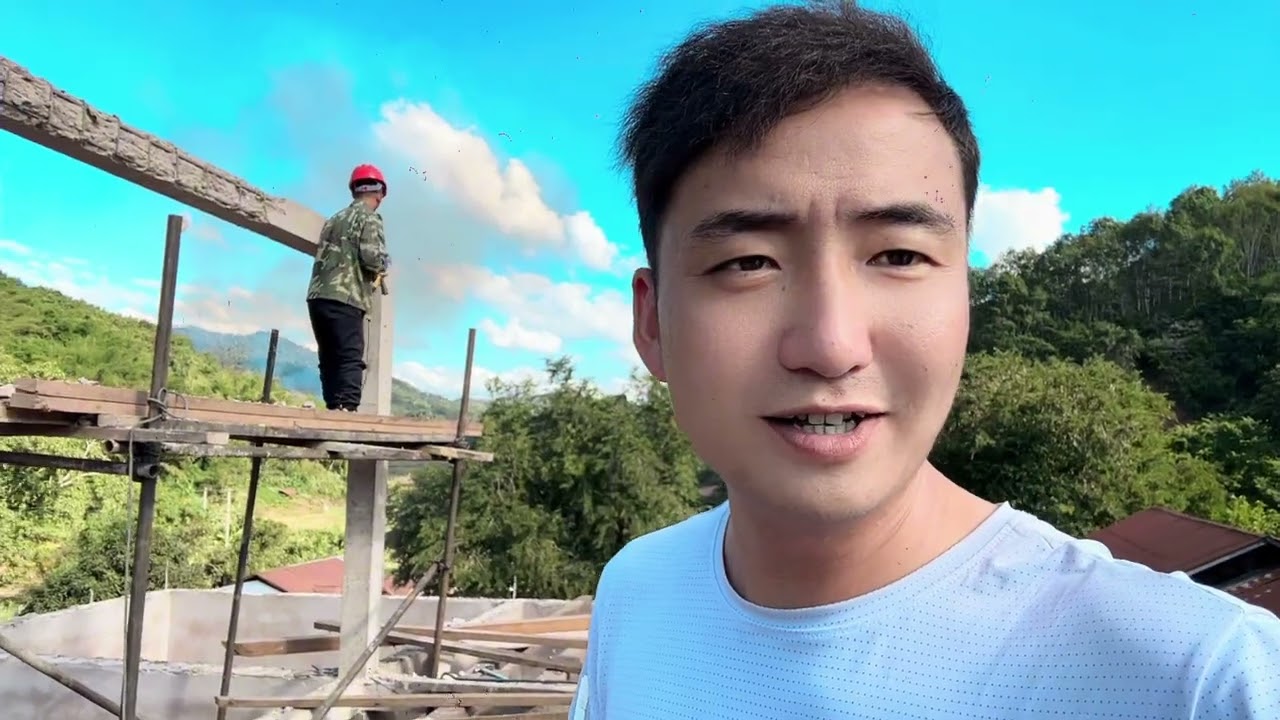 第一天盖瓦遇房东变方案，又得返工