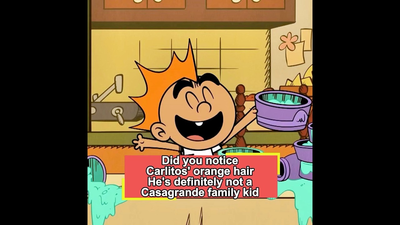 Did you notice Carlitos' orange hair? He's definitely not a Casagrande family kid#theloudhouse#theca