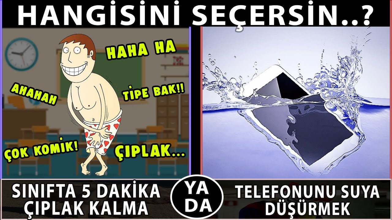 HANGİSİNİ TERCİH EDERSİN [+31 EN ZOR SE&Ccedil;İM] Kendini Test Etmek İ&ccedil;in Fırsat