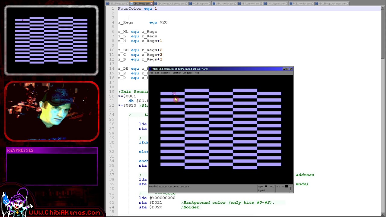 Bitmap Drawing on the C64 - 6502 ASSEMBLY Lesson S2
