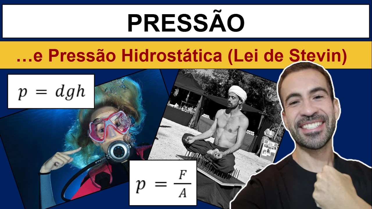 PRESSÃO E PRESSÃO HIDROSTÁTICA - Lei de Stevin