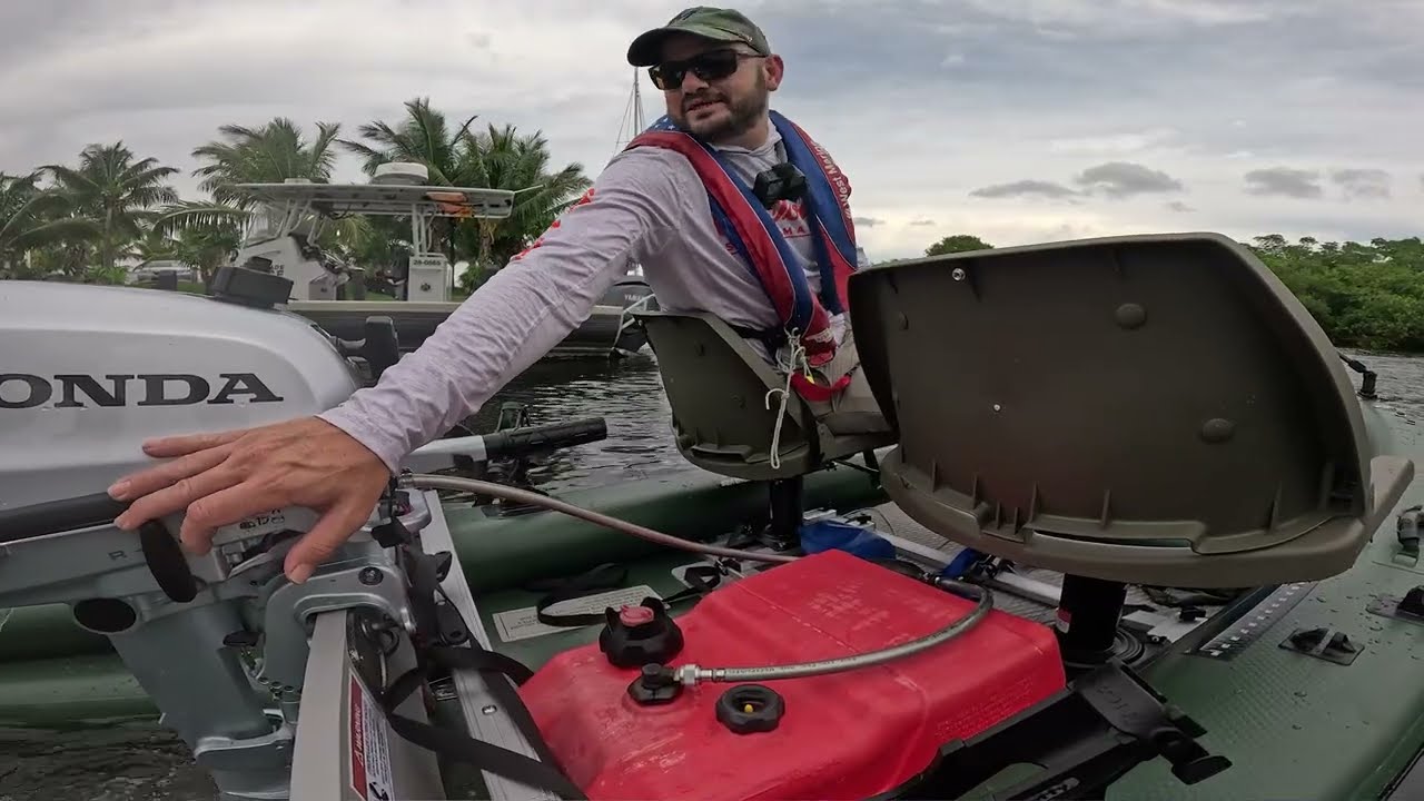 POLICE!!!!!!! super interested in my boat! Sea Eagle Fishskiff16 5HP and 1.5 Outboards Sea Trial