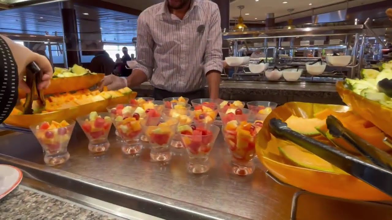Windjammer Buffet Foods. In Royal Caribbean Cruises.