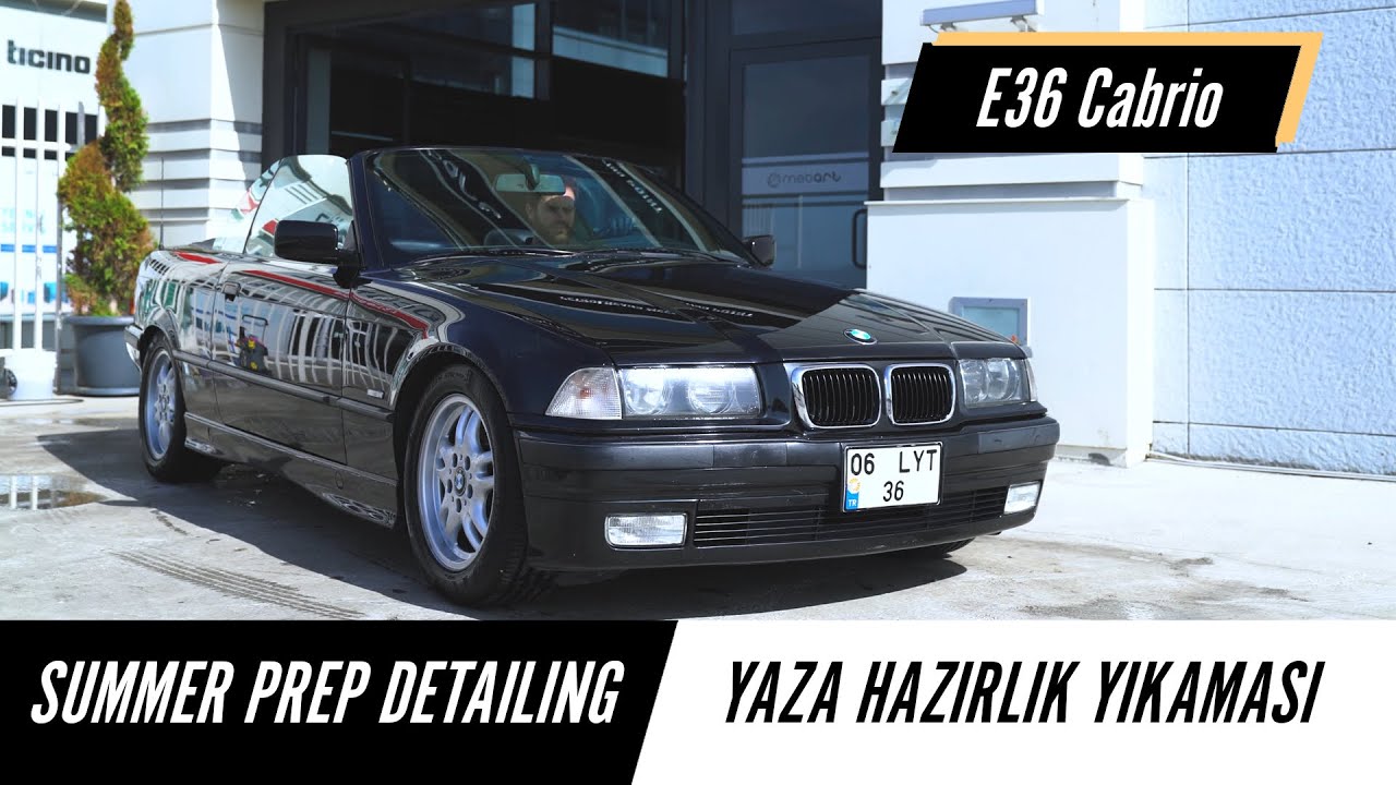 ASMR BMW E36 320İ Cabrio Summer Prep Detailing, Yaza Hazırlık Yıkaması