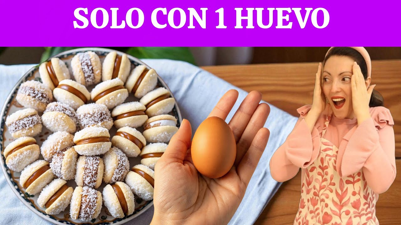 Salen 70! TREMENDOS alfajores de maizena! RENDIDORA receta! MUY FÁCIL!