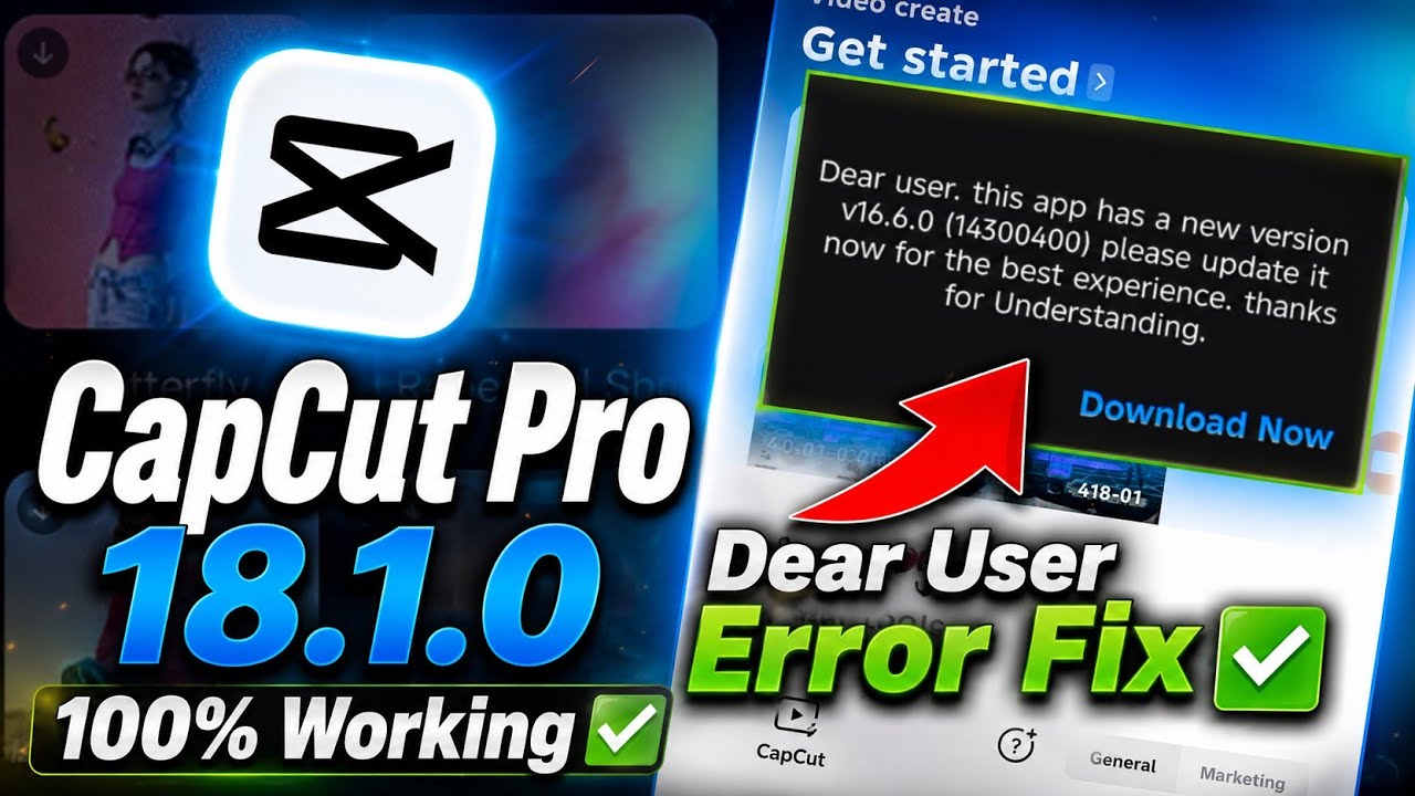 CapCut Pro Update | CapCut Update Notice Issue | How to Solve CapCut New Version Problem ✅