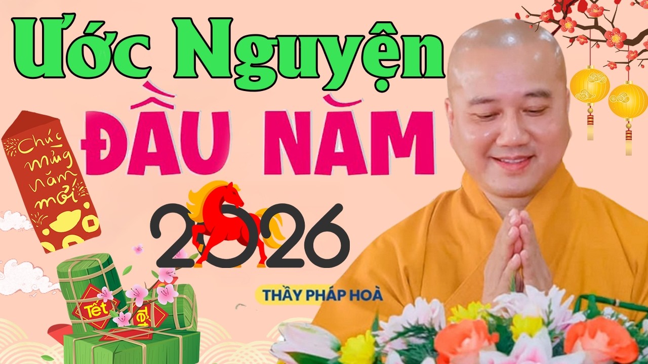 ƯỚC NGUYỆN ĐẦU NĂM 2026 - Ai Nghe Được Gia Đình Bình An, Rất May Mắn | Thầy Thích Pháp Hòa