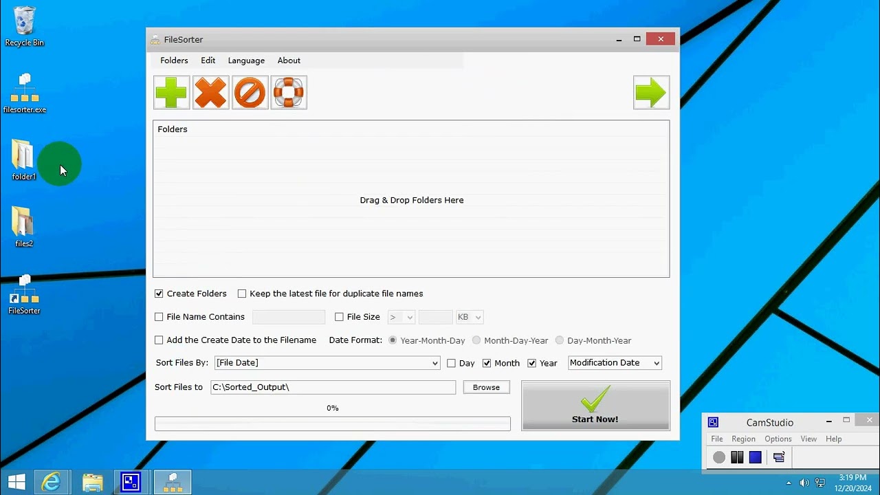 FileSorter - A Lightweight File Organizer Tool on Windows