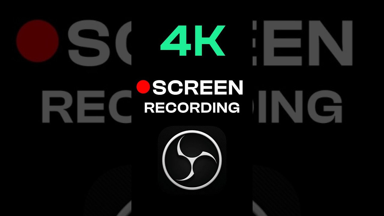 🔴 4K Screen Recording Settings in OBS Studio | Hindi/Urdu #4k #obsstudio #screenrecording