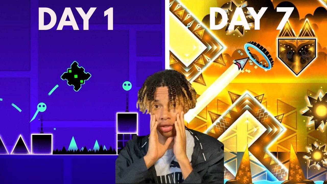 I Tried To Beat Geometry Dash In 7 Days