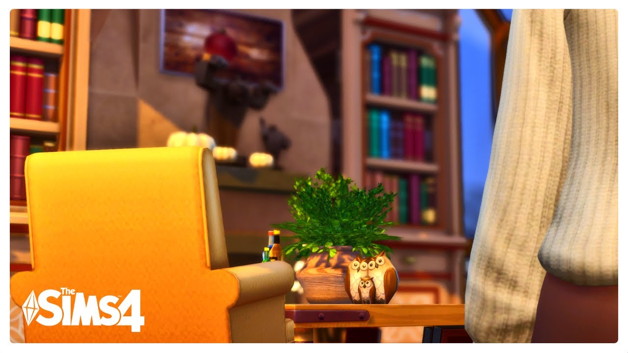Cosy Christmas Log Room | Sims 4 Speed Build 