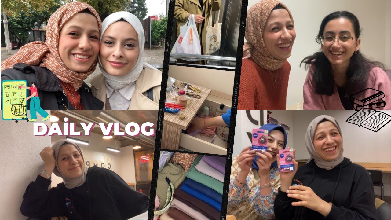 VLOG| ÇEKMECE DÜZENLEME| MARKET ALIŞVERİŞİ| STAJ YOLU| KARGO| KÜTÜPHANE