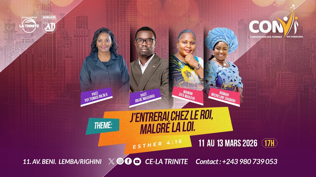 CONVI 2026 JOUR 1  | 11.03.2026 | Pst. Josué MASUAKU