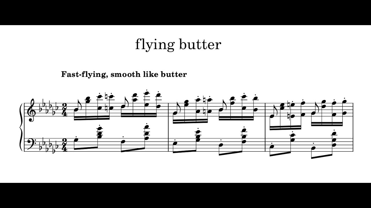 Chopin Butterfly Etude but i lost my sheet music