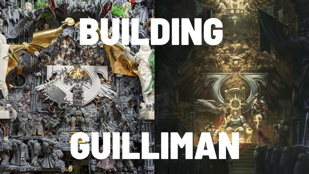 Создание коронации Жиллимана — диорама Warhammer 40k