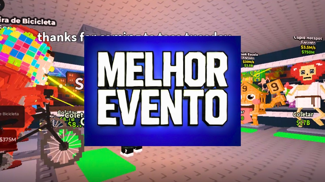 CHOVEU Brainrot BOM no MELHOR Evento do Roube Um Brainrot