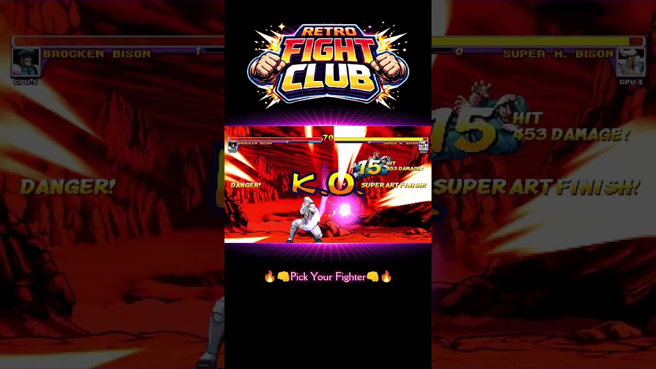 [BROCKEN M. BISON] VS [SUPER M. BISON] | Random MUGEN Battle | Retro Fighting Games