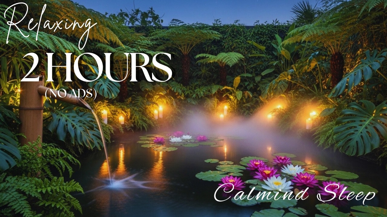 Peaceful Spa Music + Gentle Water 🌿 Deep Calm, Stress Relief & Sleep Healing