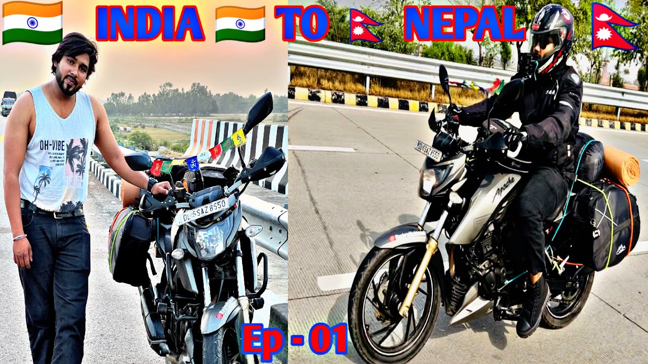 International Ride Start | India To Nepal | Delhi To Lucknow On Apache RTR 200 | Ep - 01