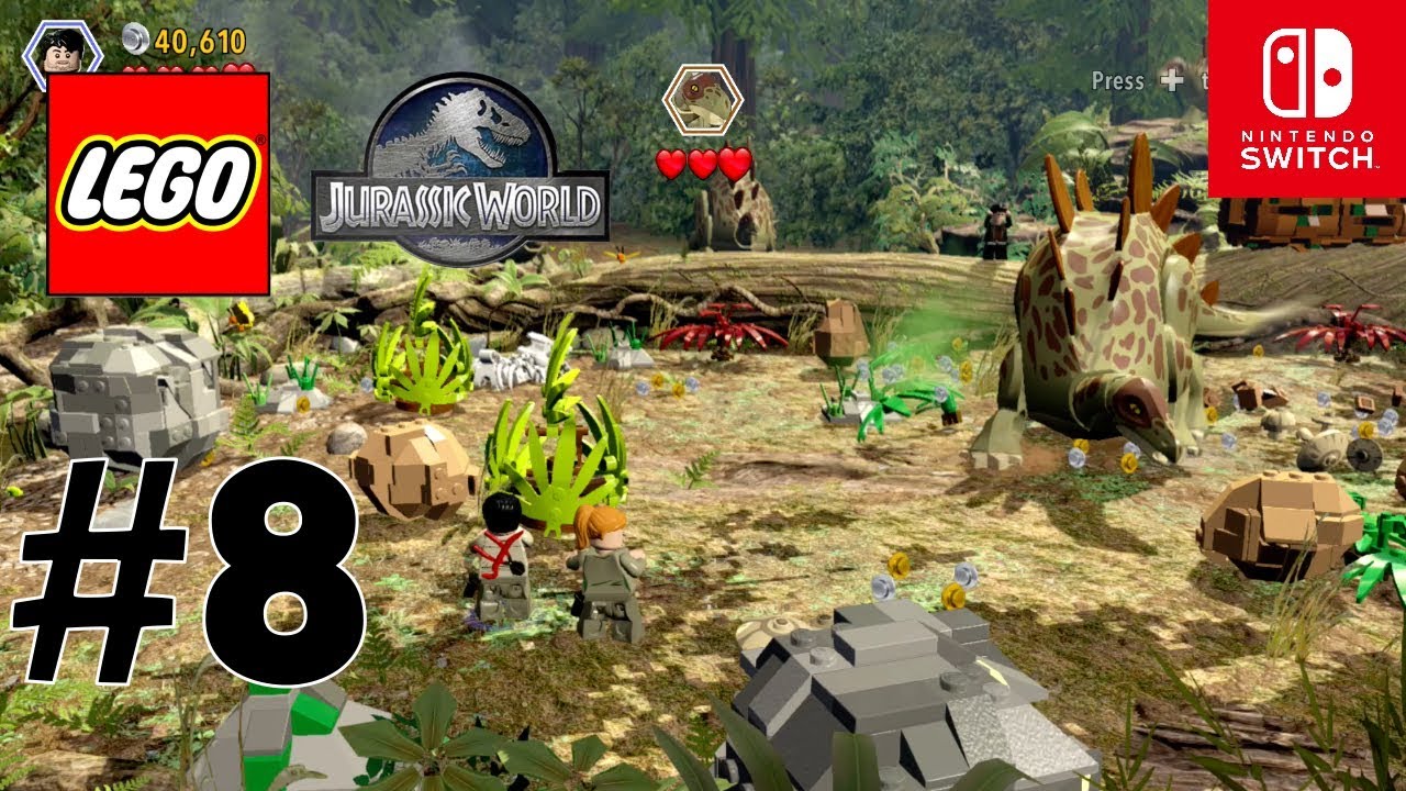 LEGO Jurassic World (Nintendo Switch) Walkthrough Part 8 - Finding Sarah