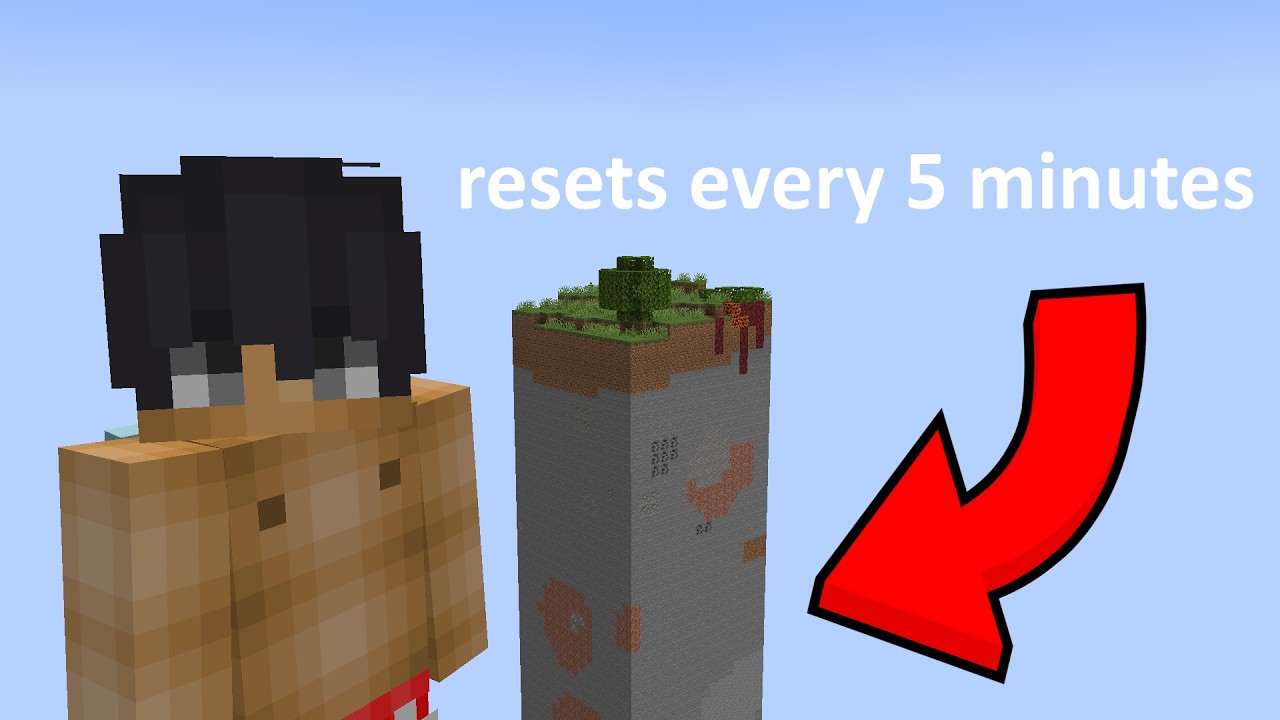 I Beat Minecraft from One Chunk (Resets Every 5 Minutes) [Part 2]