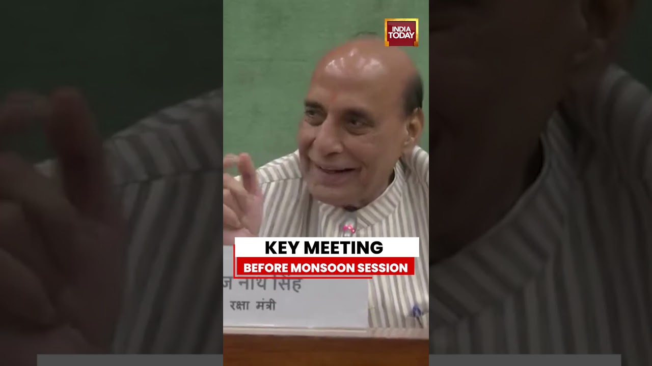 Union Ministers Reach Parliament Annexe For All-Party Meeting Before Monsoon Session