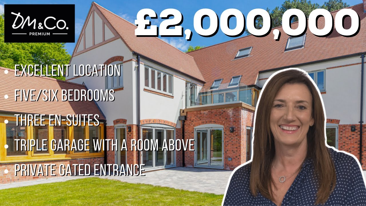 The STUNNING Wentworth house is well located in Tanworth-in-Arden behind a private gated entrance.