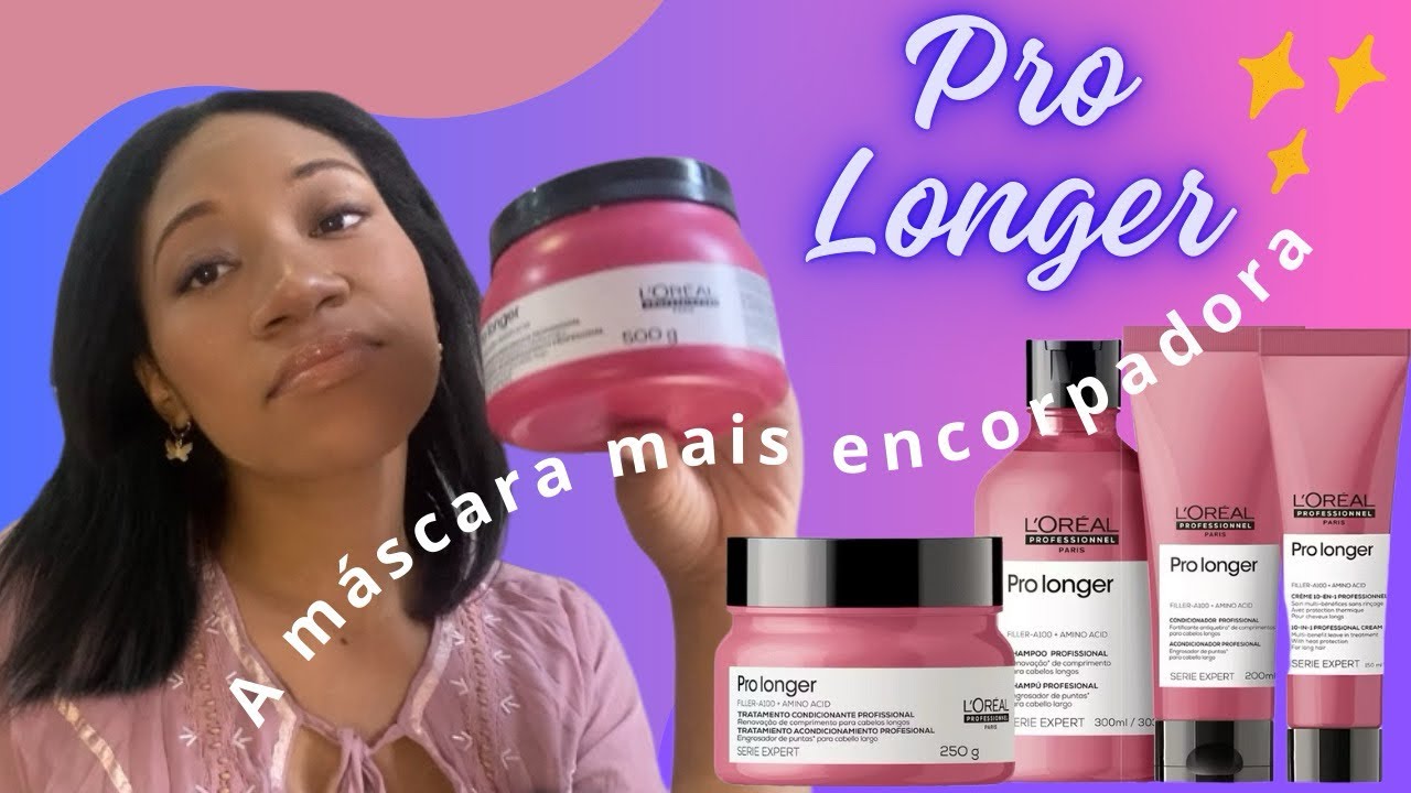 💕A MÁSCARA MAIS ENCORPA FIOS DE TODAS?! - PRO LONGER L'ORÉAL | Cabelo Crespo Alisado
