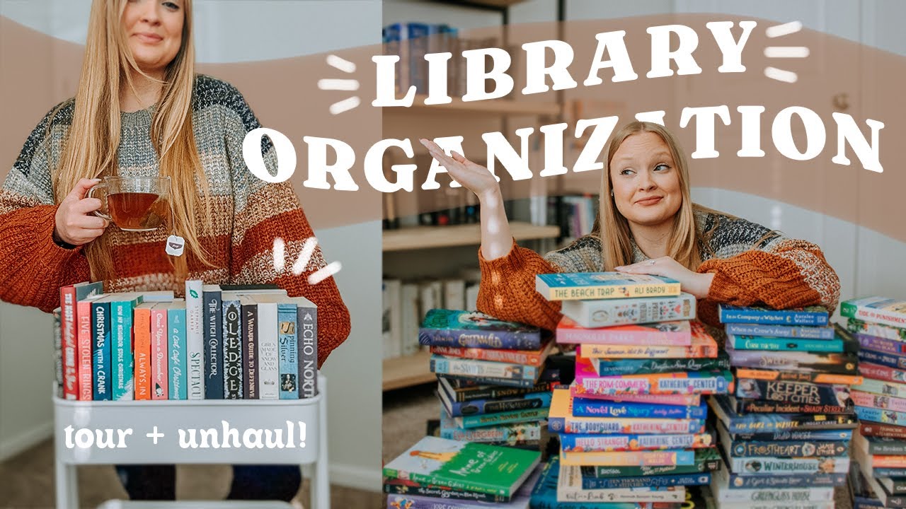 WEEKEND VLOG \\ bookshelf tour + reorganization, 100+ book unhaul, self-care, reading cozy fantasy ✨
