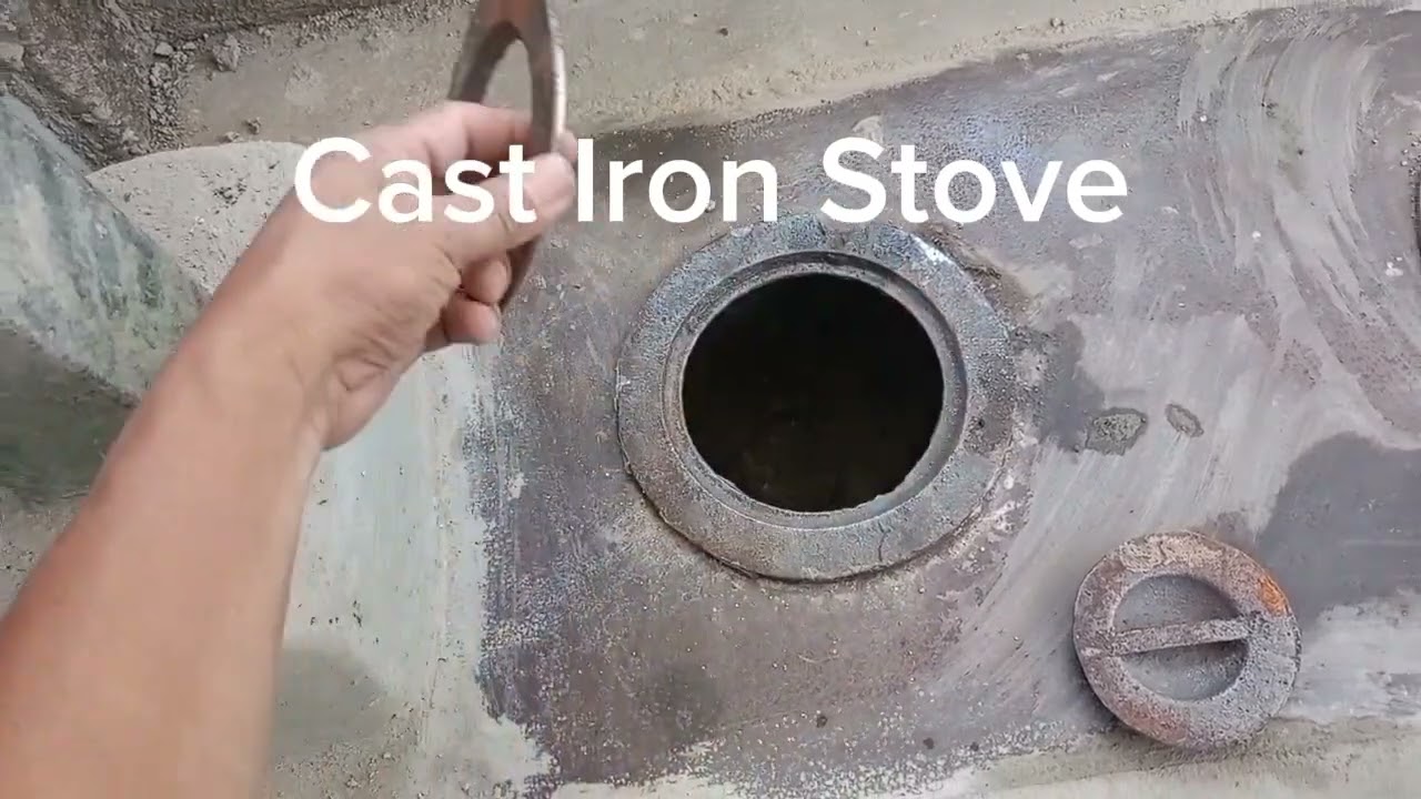 2in1 Pugon - Cast Iron Stove Wood Concrete stove dirty kitchen