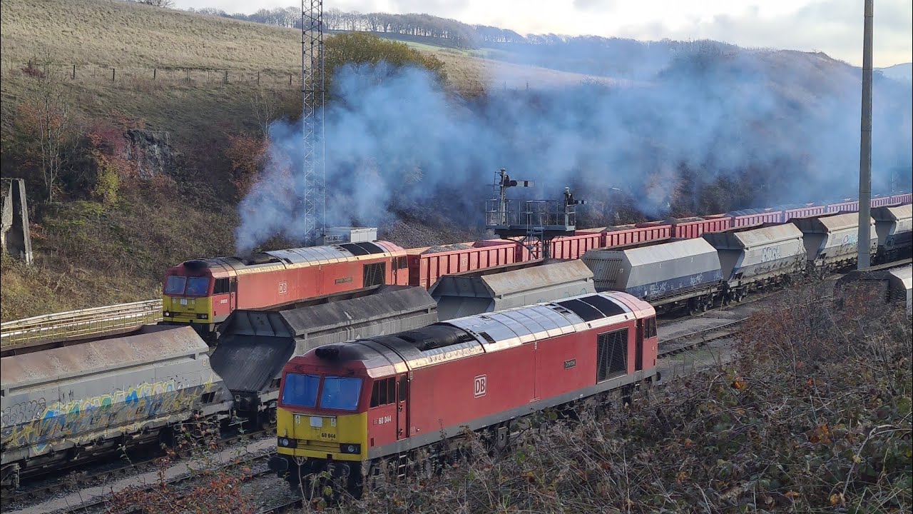Clagging 60 gets heavy freight train moving