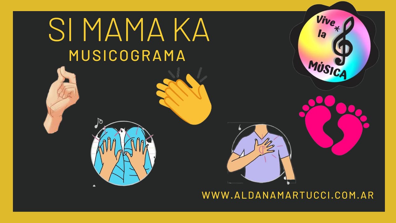 Si mama ka - MUSICOGRAMA - Tradicional de Ghana (PARA ACOMPAÑAR CON PERCUSIÓN CORPORAL) con texto🎼👏
