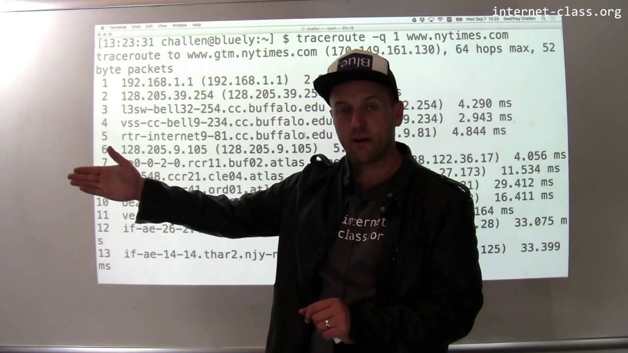 Examples of traceroute usage.