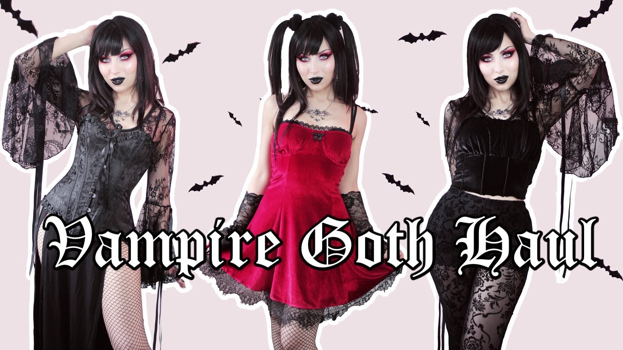 🦇 VAMPIRE / ROMANTIC GOTH TRY ON HAUL 🦇 ROMWE Spring Sale | Vesmedinia