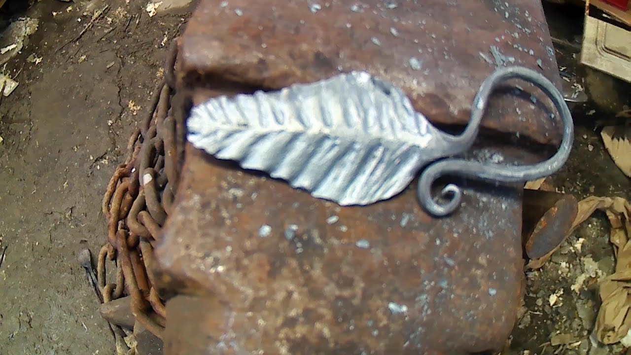 Forging a Leaf Key Ring