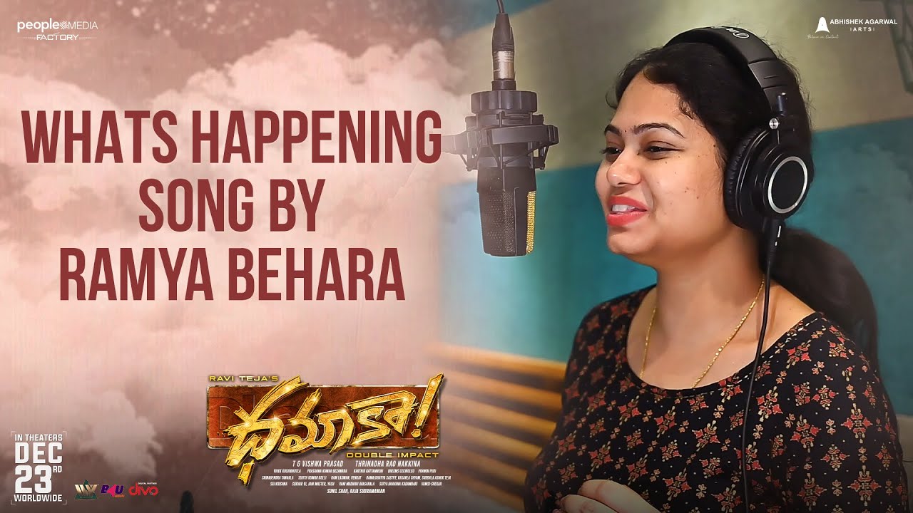 Whats Happening Song By Ramya Behara | Ravi Teja | Sreeleela | Thrinadha Rao | Bheems Ceciroleo
