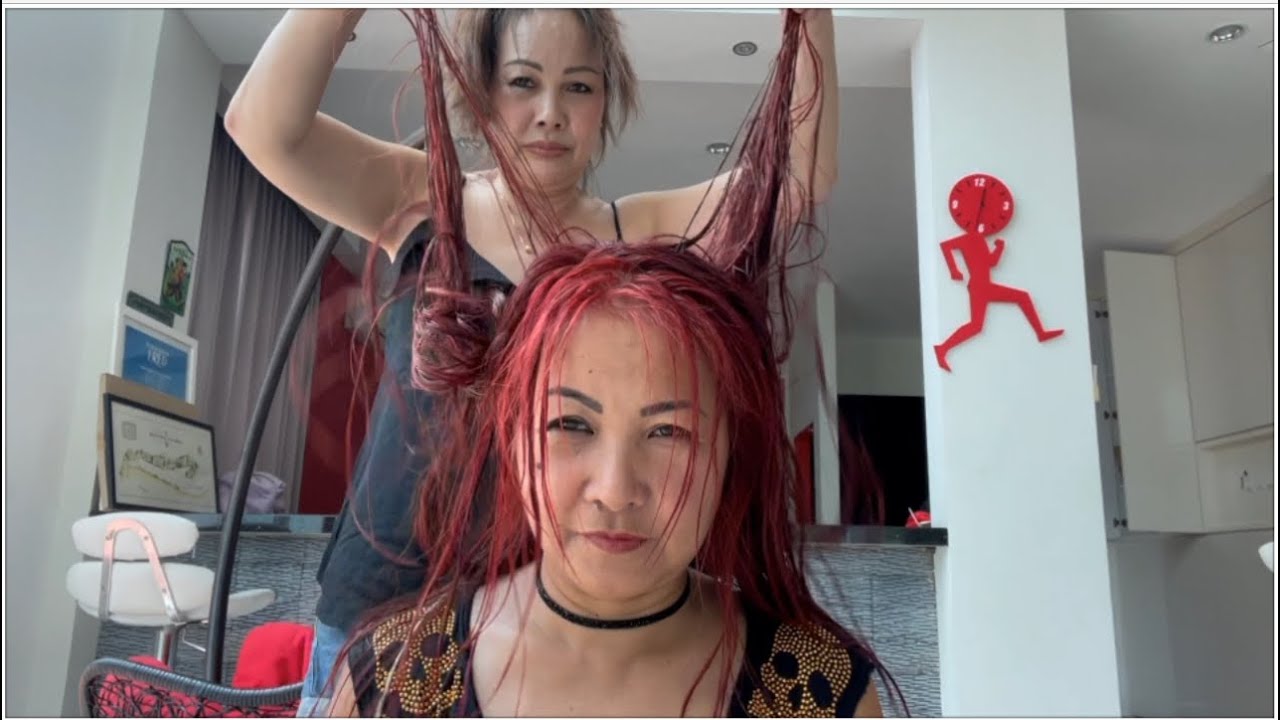 Asmr My Sister June give me a hair wash.