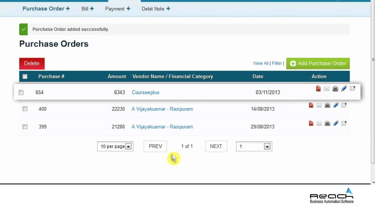 How to create a Purchase Order (PO)?
