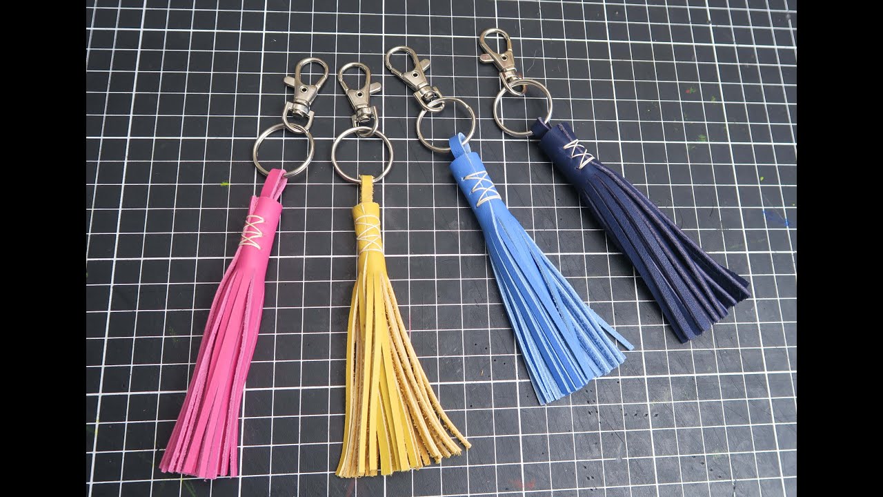 Fabrication d'un pompom en cuir